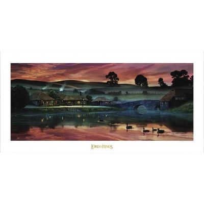 Le Seigneur des Anneaux impression Art Print Return to the Green Dragon Inn 59 x 42 cm