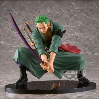 ONE PIECE - Zoro -Scultures big banpresto figure colosseum 13cm  REPROD